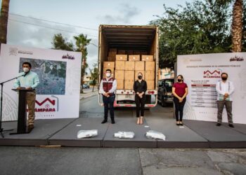 Cumple Mario López compromiso con matamorenses; entrega 5 mil luminarias