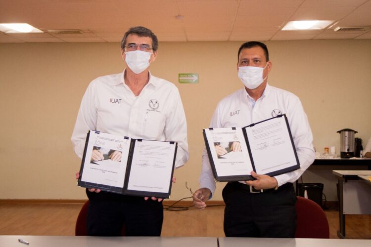 Firman la UAT y sindicato académico contrato colectivo laboral
