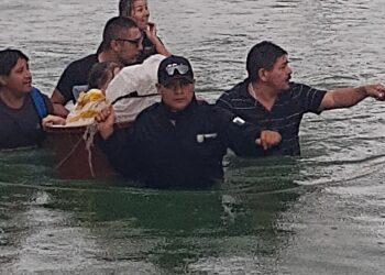 Coordinan fuerzas policiacas trabajos en apoyo a familias afectadas por “Hanna”