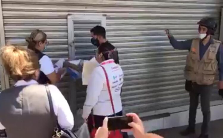 COEPRIS cierra tienda Elektra en centro de Victoria