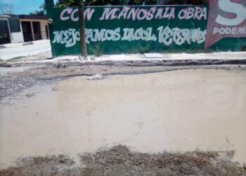 Calles quedan destrozadas después de las lluvias
