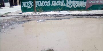 Calles quedan destrozadas después de las lluvias