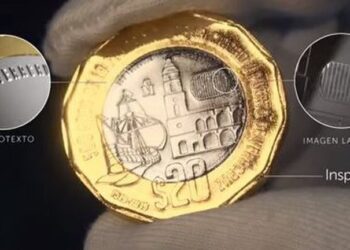 Así es la nueva moneda de 20 pesos: un tributo al puerto de Veracruz