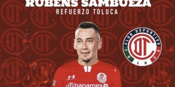 El Toluca anuncia el regreso de Rubens Sambueza