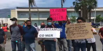 Piden comerciantes que los dejen trabajar