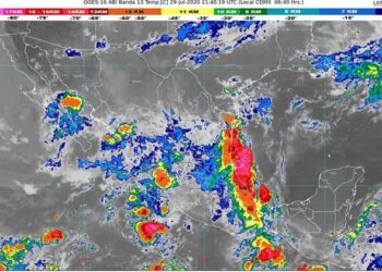Lluvias intensas se pronostican para Aguascalientes, Guanajuato, Jalisco, Oaxaca, San Luis Potosí y Zacatecas