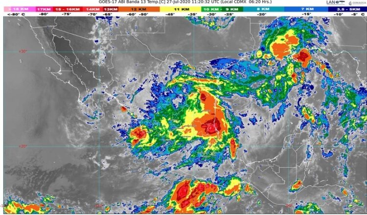 Continuarán lluvias de fuertes a intensas en norte y noreste de México