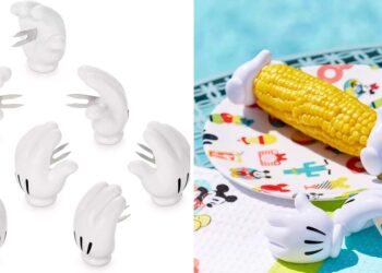 Diseñan guantes de Mickey Mouse para comer elotes