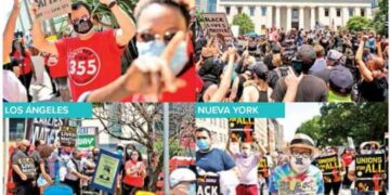 20 ciudades en paro antiracismo en Estados Unidos