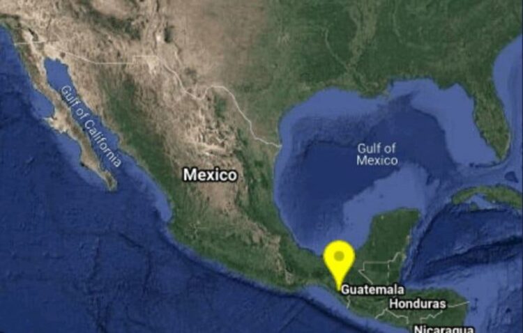 Sacude sismo de 4.4 grados el norte de Mapastepec, Chiapas
