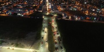 Activa Mario López luminarias led en zonas marginadas de Matamoros