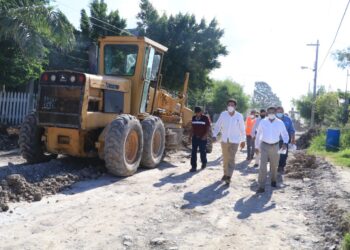 Supervisa Mario López nuevas obras en colonias populares de Matamoros