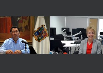 Da bienvenida Mario López a Yolanda A. Parra, Cónsul de EU en Matamoros