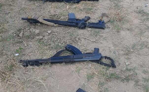 Aseguran arsenal y detienen a 6 pisdtoleros, en Camargo, Tamaulipas