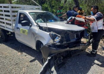 Seis lesionados en aparatoso choque en Tula-Huizache