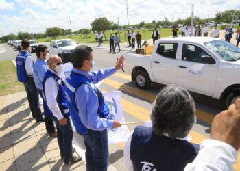 Supervisa gobernador obras de infraestructura y entrega de apoyos en Reynosa