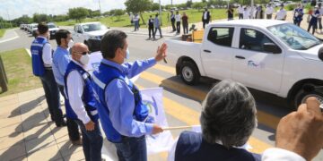 Supervisa gobernador obras de infraestructura y entrega de apoyos en Reynosa