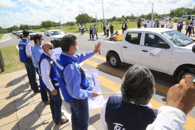Supervisa gobernador obras de infraestructura y entrega de apoyos en Reynosa