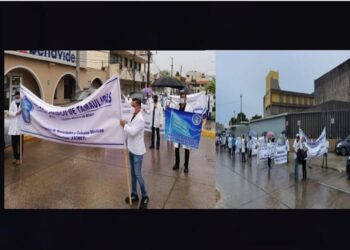 Protestan médicos en el sur de Tamaulipas