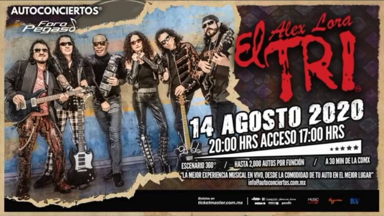 Alex Lora con el Tri se preparan para debutar en los autoconciertos