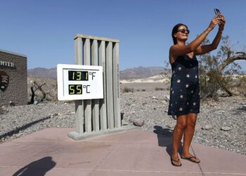 Vive California temperatura más alta jamás registrada 54.4 grados