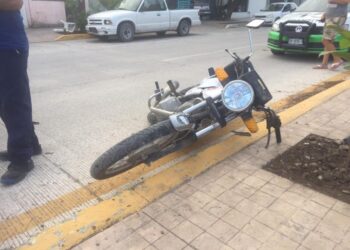 Se lesiona empleado en choque