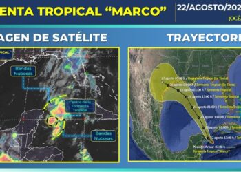 Tormenta tropical “Marco” continúa intensificándose mientra se aproxima a Quintana Roo