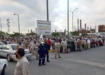 Protestan en Refinería de Cadereyta; Samuel García convocó a ‘clausura’