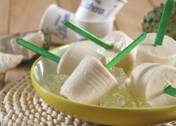 Recta fácil de helado de guanábana