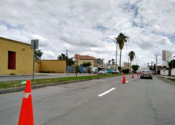 Mejoran visibilidad de señalamientos viales en Nuevo Laredo