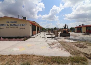 Aplica Gobierno de Matamoros  28 millones en aulas y techumbres en 34 planteles