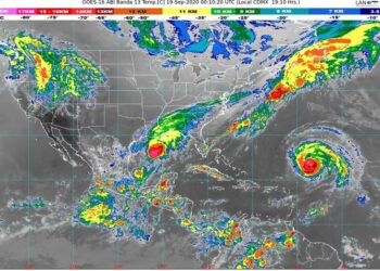 Se formó la tormenta tropical Beta en Golfo de México