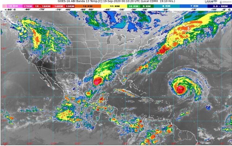 Se formó la tormenta tropical Beta en Golfo de México