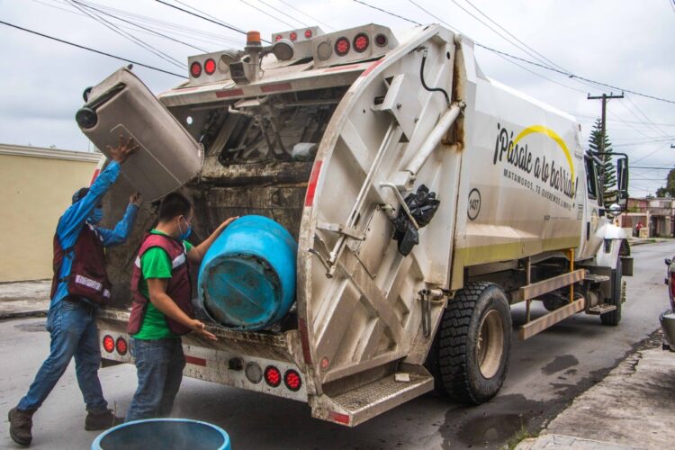 Registra Gobierno de Matamoros avance en restablecimiento de recolección de basura