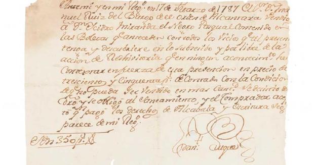 Denuncian a la subastadora Morton por vender documentos de la Independencia