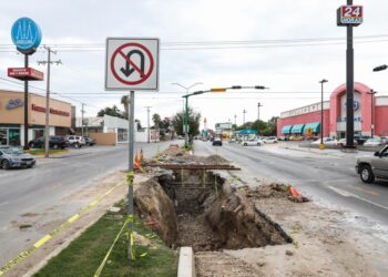 Acelera Rivas reparación  del drenaje de Nuevo Laredo