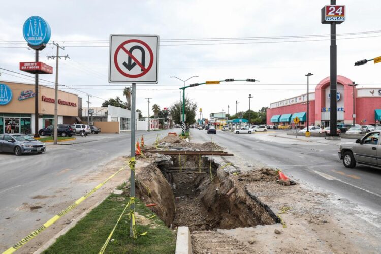 Acelera Rivas reparación  del drenaje de Nuevo Laredo