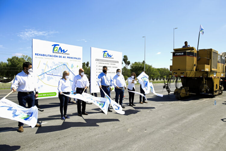 Destina Gobierno de Tamaulipas 245 millones a rehabilitación de vialidades