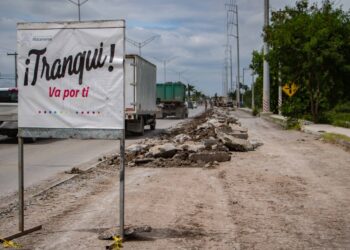 Continúa Gobierno de Matamoros con la modernización de avenida Lauro Villar