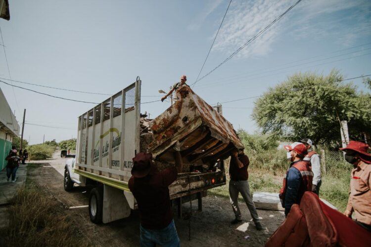 Beneficia a diversas colonias programa “Descacharrizando Matamoros”