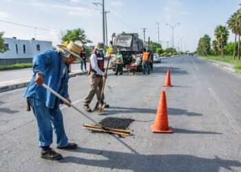 Intensificará Gobierno de Matamoros bacheo en calles afectadas por lluvias