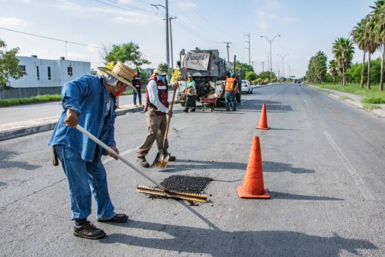 Intensificará Gobierno de Matamoros bacheo en calles afectadas por lluvias