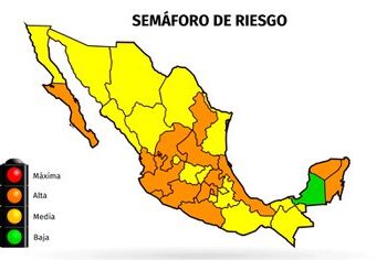 Campeche en semáforo verde; Tamaulipas y 14 más en amarillo por Covid: SS