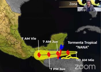 En alerta 6 estados de México ante llegada de tormenta ‘Nana’