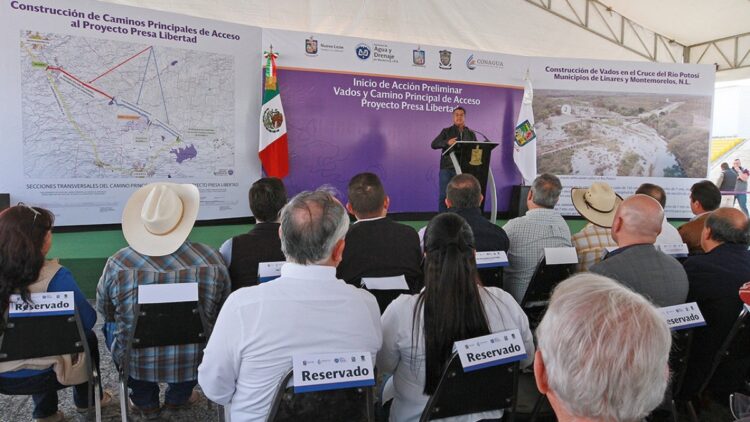 Inicia obra de Presa Libertad en Nuevo León; frenará sed de regios