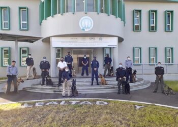 Reciben capacitación Binomios Caninos de la Fiscalía de Tamaulipas