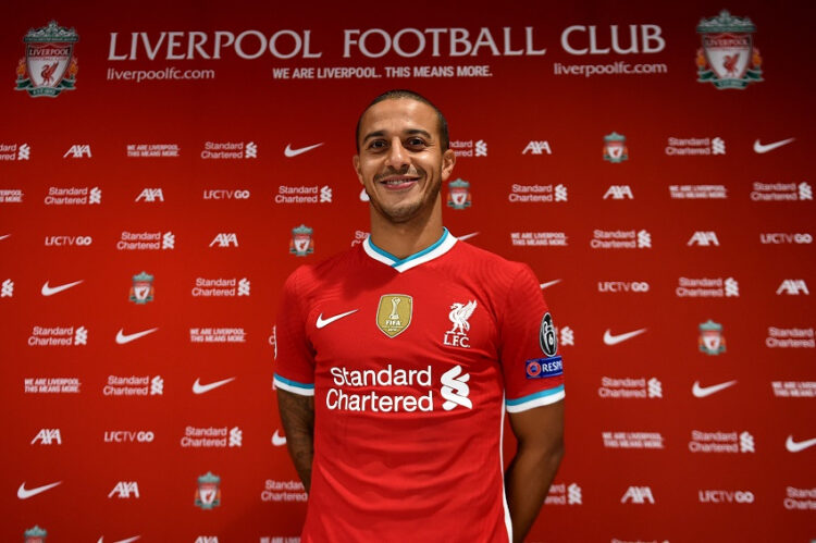 Thiago Alcántara ya es nuevo jugador del Liverpool