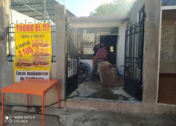 Se incendia taquería en la Nacozari