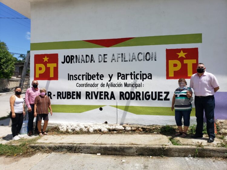 Inicia Ruben Rivera campaña de afiliación al Partido del Trabajo