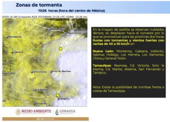 Provoca ‘Julio’ fuertes lluvias en Nayarit, Jalisco y Michoacán